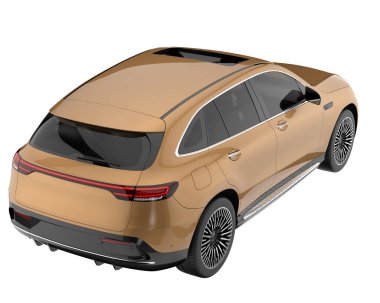 Realistic SUV isolated on white background. 3d rendering - illustration