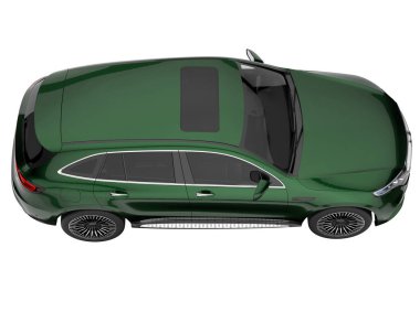 Realistic SUV isolated on white background. 3d rendering - illustration