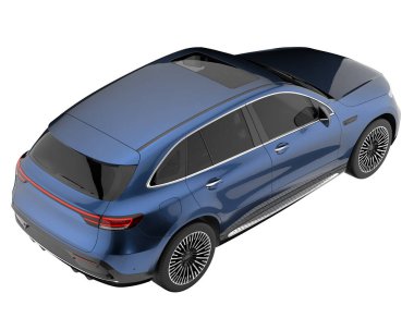 Realistic SUV isolated on white background. 3d rendering - illustration