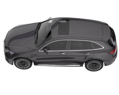 Realistic SUV isolated on white background. 3d rendering - illustration