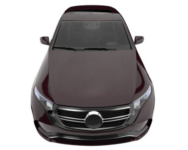 Realistic SUV isolated on white background. 3d rendering - illustration