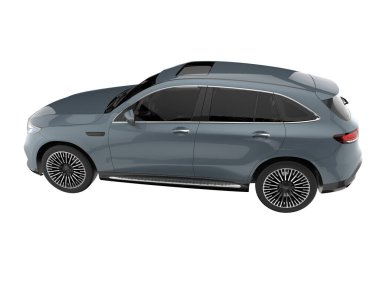 Realistic SUV isolated on white background. 3d rendering - illustration