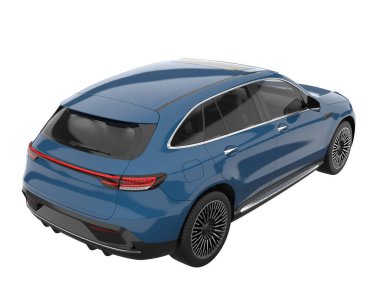 Realistic SUV isolated on white background. 3d rendering - illustration