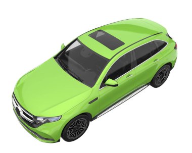 Realistic SUV isolated on white background. 3d rendering - illustration