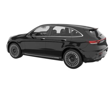 Realistic SUV isolated on white background. 3d rendering - illustration