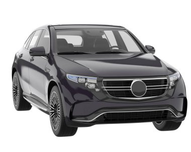 Realistic SUV isolated on white background. 3d rendering - illustration