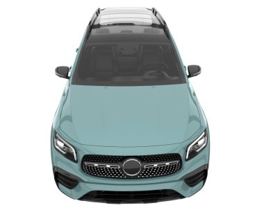 Realistic SUV isolated on white background. 3d rendering - illustration