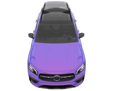 Realistic SUV isolated on white background. 3d rendering - illustration