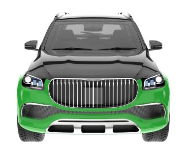 Realistic SUV isolated on white background. 3d rendering - illustration