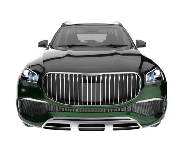 Realistic SUV isolated on white background. 3d rendering - illustration