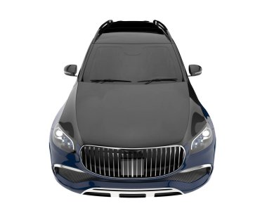 Realistic SUV isolated on white background. 3d rendering - illustration