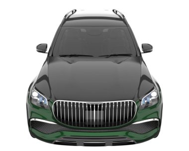 Realistic SUV isolated on white background. 3d rendering - illustration