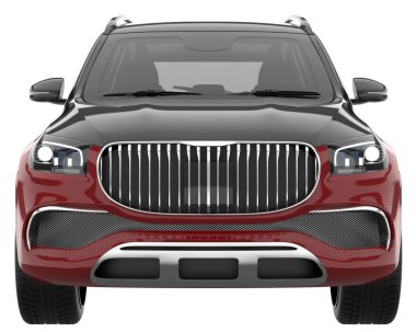 Realistic SUV isolated on white background. 3d rendering - illustration