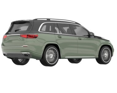 Realistic SUV isolated on white background. 3d rendering - illustration