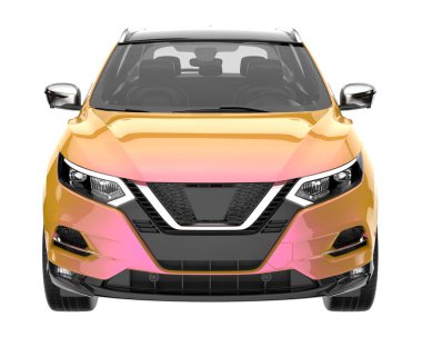 Realistic SUV isolated on white background. 3d rendering - illustration