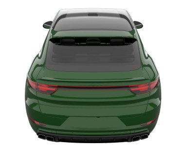 Realistic SUV isolated on white background. 3d rendering - illustration