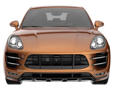 Realistic SUV isolated on white background. 3d rendering - illustration