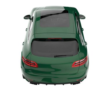 Realistic SUV isolated on white background. 3d rendering - illustration