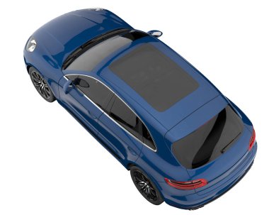 Realistic SUV isolated on white background. 3d rendering - illustration