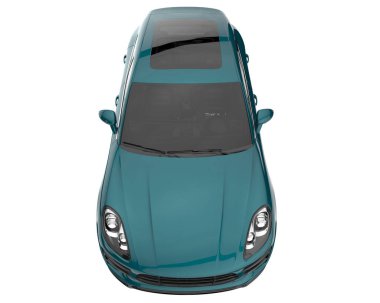 Realistic SUV isolated on white background. 3d rendering - illustration