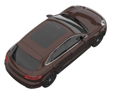 Realistic SUV isolated on white background. 3d rendering - illustration