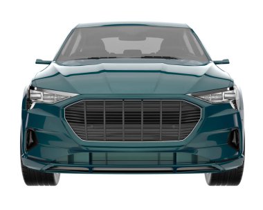 Realistic SUV isolated on white background. 3d rendering - illustration