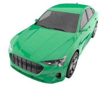 Realistic SUV isolated on white background. 3d rendering - illustration