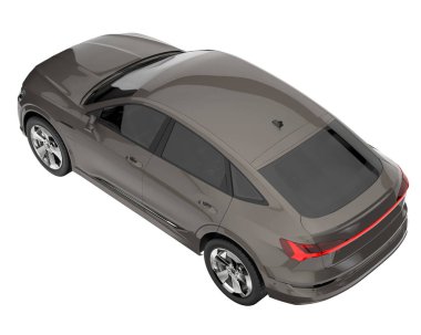 Realistic SUV isolated on white background. 3d rendering - illustration