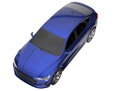 Realistic SUV isolated on white background. 3d rendering - illustration