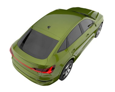 Realistic SUV isolated on white background. 3d rendering - illustration