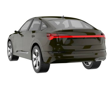 Realistic SUV isolated on white background. 3d rendering - illustration