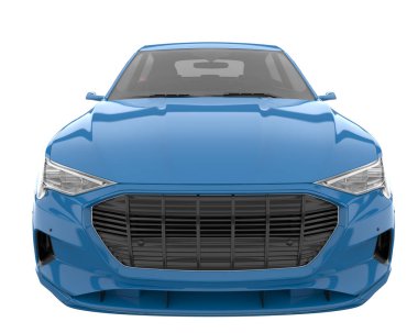 Realistic SUV isolated on white background. 3d rendering - illustration