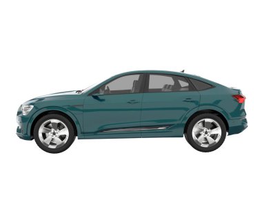 Realistic SUV isolated on white background. 3d rendering - illustration