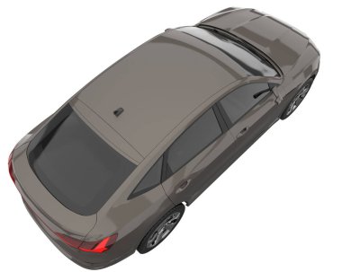 Realistic SUV isolated on white background. 3d rendering - illustration