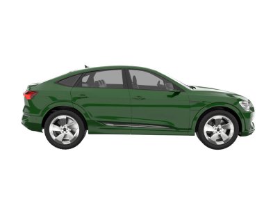 Realistic SUV isolated on white background. 3d rendering - illustration