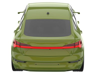 Realistic SUV isolated on white background. 3d rendering - illustration