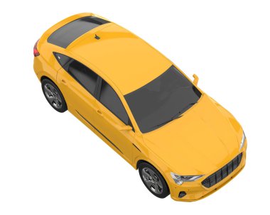 Realistic SUV isolated on white background. 3d rendering - illustration