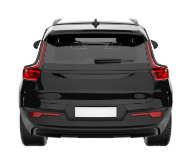 Realistic SUV isolated on white background. 3d rendering - illustration