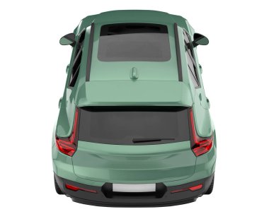 Realistic SUV isolated on white background. 3d rendering - illustration