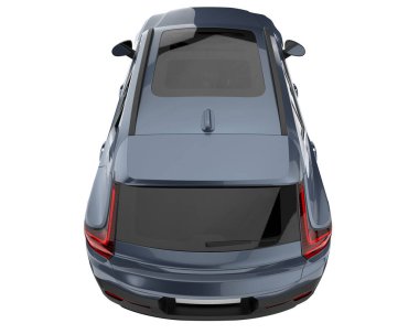 Realistic SUV isolated on white background. 3d rendering - illustration