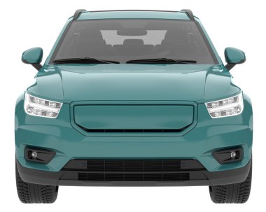 Realistic SUV isolated on white background. 3d rendering - illustration