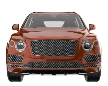 Realistic SUV isolated on white background. 3d rendering - illustration