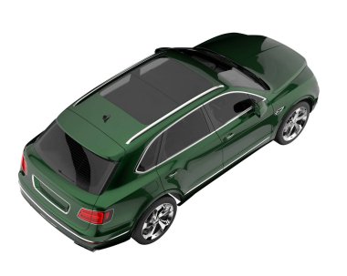 Realistic SUV isolated on white background. 3d rendering - illustration