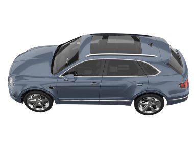 Realistic SUV isolated on white background. 3d rendering - illustration