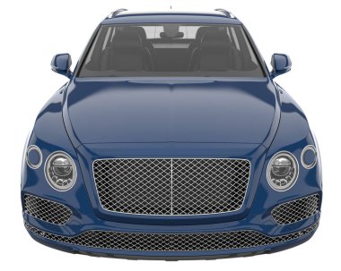 Realistic SUV isolated on white background. 3d rendering - illustration