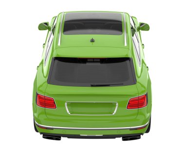 Realistic SUV isolated on white background. 3d rendering - illustration