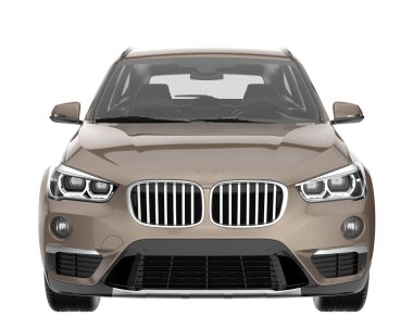 Realistic SUV isolated on white background. 3d rendering - illustration