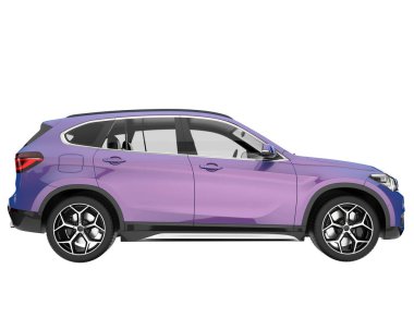 Realistic SUV isolated on white background. 3d rendering - illustration