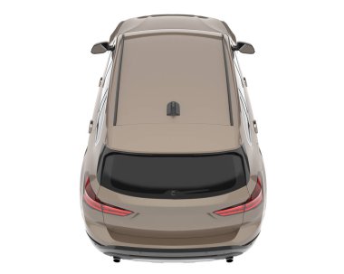 Realistic SUV isolated on white background. 3d rendering - illustration