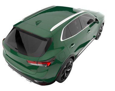 Realistic SUV isolated on white background. 3d rendering - illustration